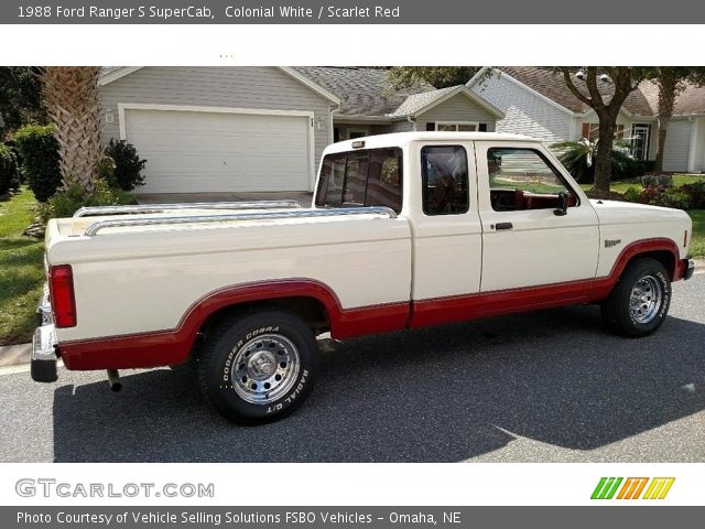 1988 Ford Ranger S SuperCab in Colonial White
