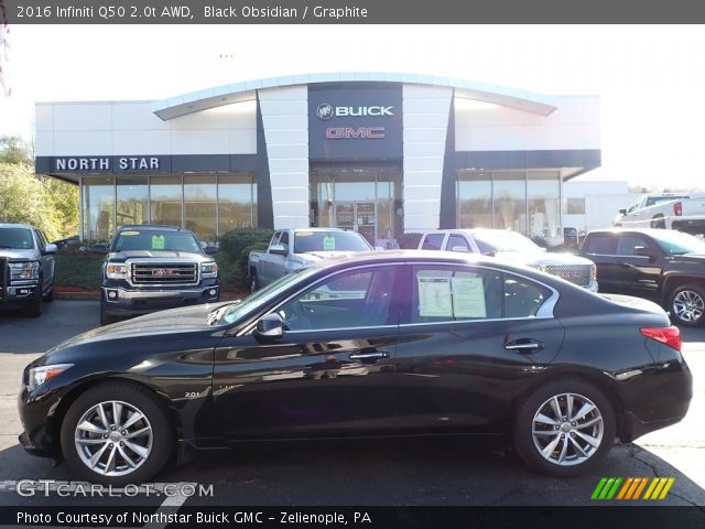 2016 Infiniti Q50 2.0t AWD in Black Obsidian