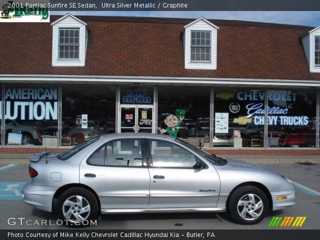 2001 Pontiac Sunfire SE Sedan in Ultra Silver Metallic