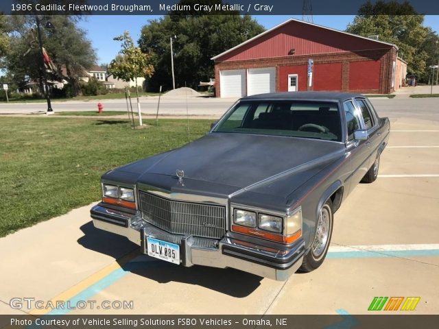 1986 Cadillac Fleetwood Brougham in Medium Gray Metallic
