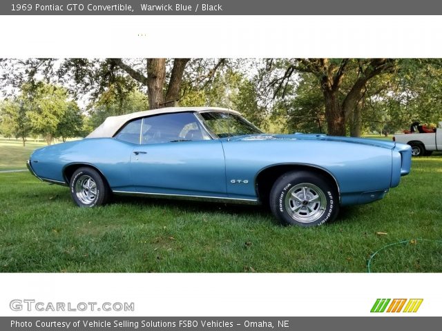 1969 Pontiac GTO Convertible in Warwick Blue