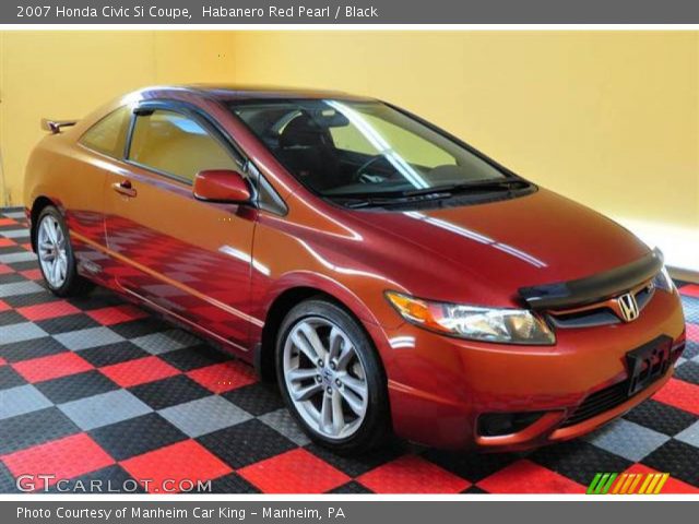 2007 Honda Civic Si Coupe in Habanero Red Pearl