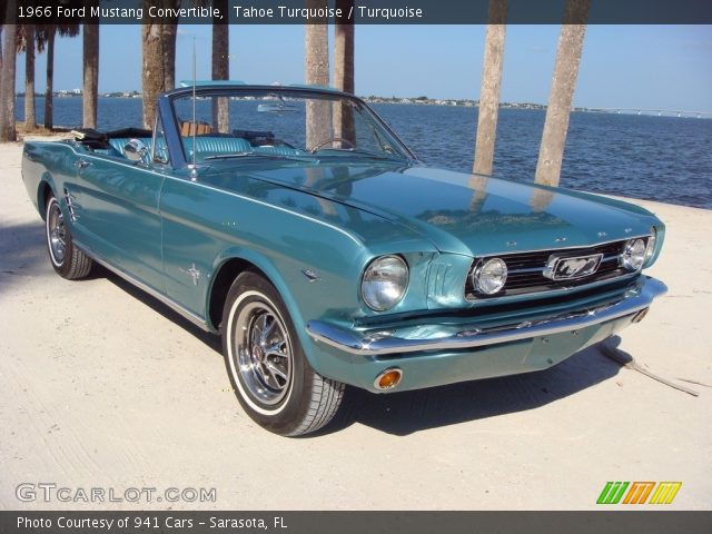 1966 Ford Mustang Convertible in Tahoe Turquoise