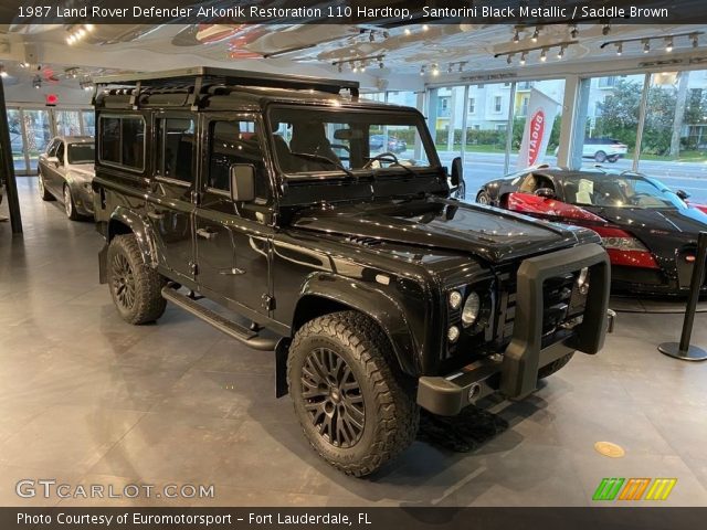 1987 Land Rover Defender Arkonik Restoration 110 Hardtop in Santorini Black Metallic