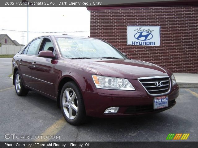 2009 Hyundai Sonata SE V6 in Dark Cherry Red