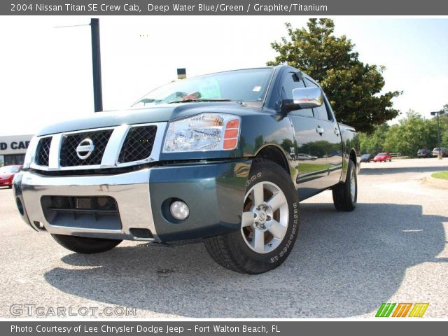 2004 Nissan Titan SE Crew Cab in Deep Water Blue/Green