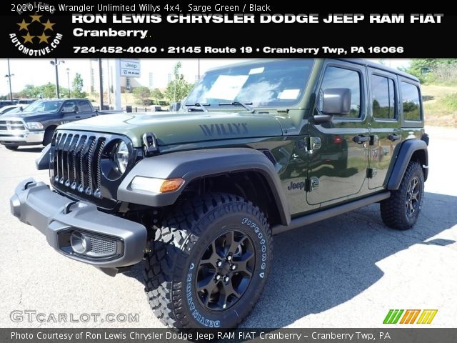2020 Jeep Wrangler Unlimited Willys 4x4 in Sarge Green
