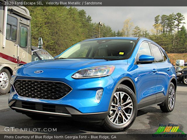 2020 Ford Escape SEL in Velocity Blue Metallic