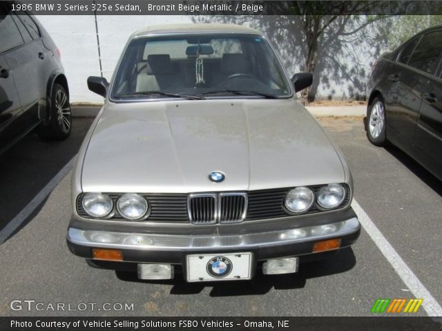 1986 BMW 3 Series 325e Sedan in Bronzit Beige Metallic