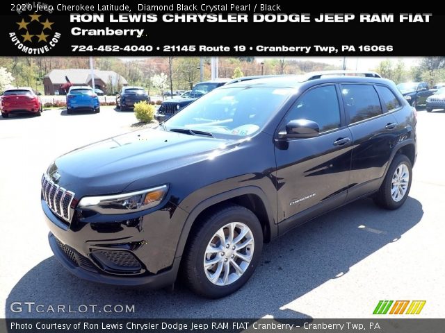 2020 Jeep Cherokee Latitude in Diamond Black Crystal Pearl