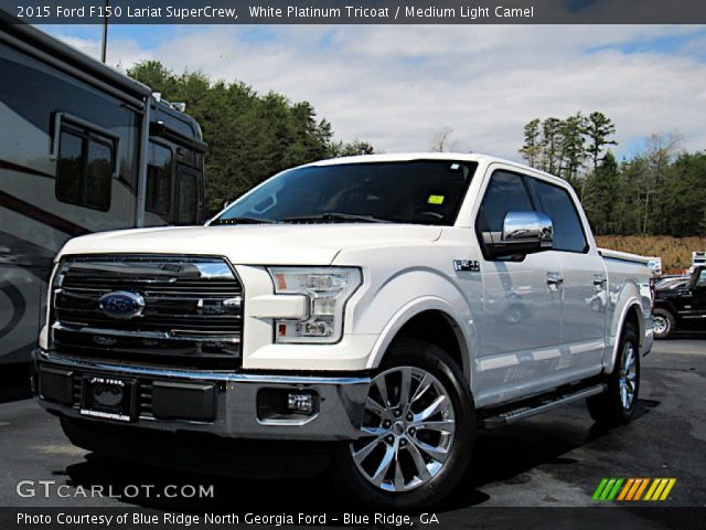 2015 Ford F150 Lariat SuperCrew in White Platinum Tricoat
