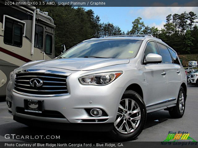 2014 Infiniti QX60 3.5 AWD in Liquid Platinum