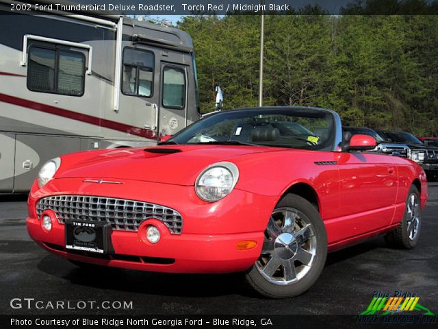 2002 Ford Thunderbird Deluxe Roadster in Torch Red