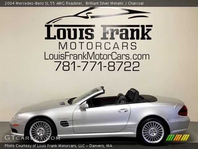 2004 Mercedes-Benz SL 55 AMG Roadster in Brilliant Silver Metallic