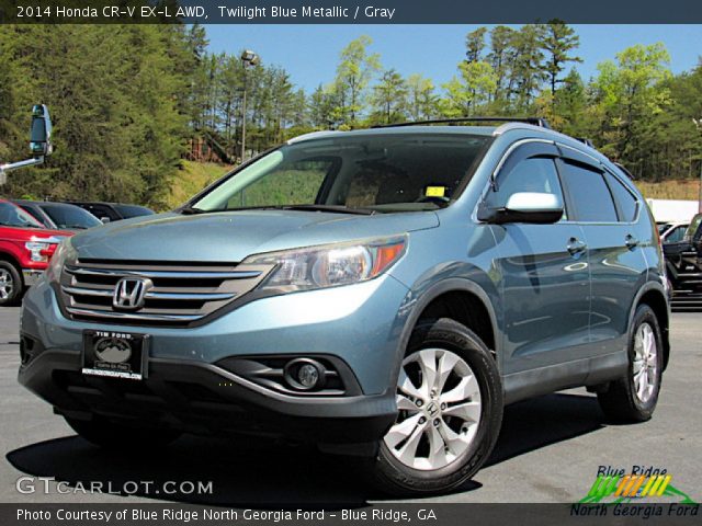 2014 Honda CR-V EX-L AWD in Twilight Blue Metallic