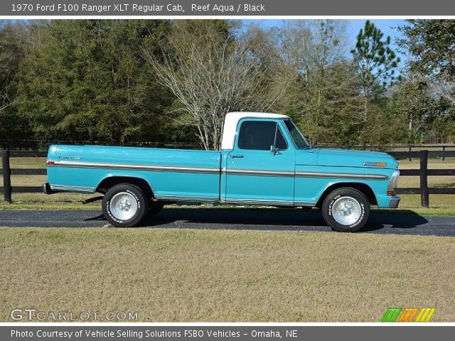 1970 Ford F100 Ranger XLT Regular Cab in Reef Aqua