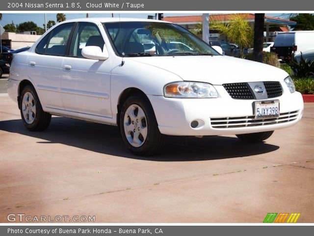 2004 Nissan Sentra 1.8 S in Cloud White
