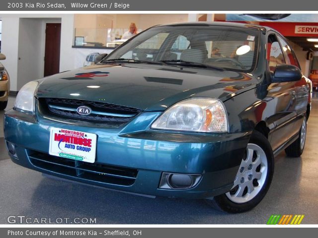 2003 Kia Rio Sedan in Willow Green