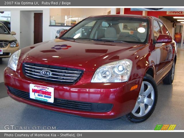 2007 Kia Optima LX in Ruby Red