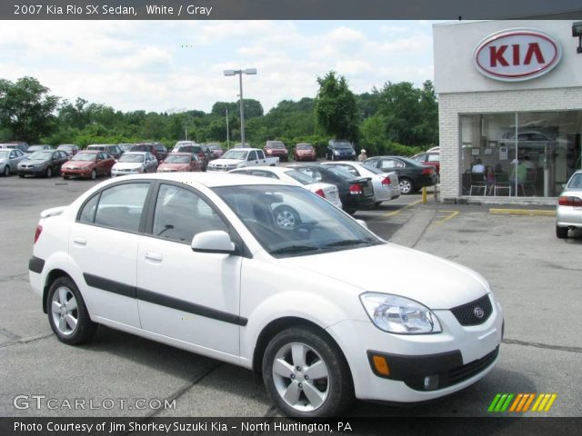 2007 Kia Rio SX Sedan in White