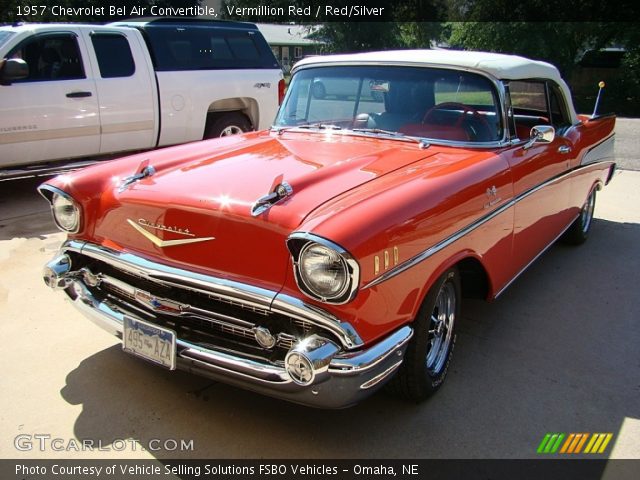 1957 Chevrolet Bel Air Convertible in Vermillion Red