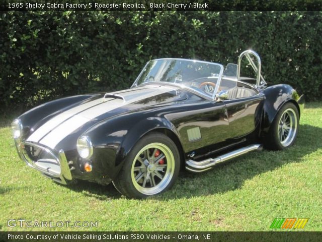 1965 Shelby Cobra Factory 5 Roadster Replica in Black Cherry