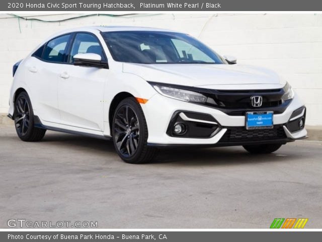 2020 Honda Civic Sport Touring Hatchback in Platinum White Pearl