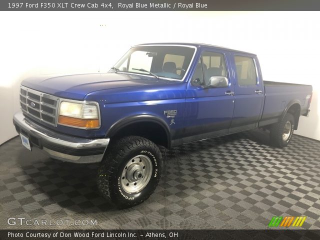 1997 Ford F350 XLT Crew Cab 4x4 in Royal Blue Metallic