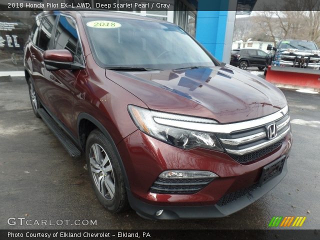 2018 Honda Pilot EX-L AWD in Deep Scarlet Pearl
