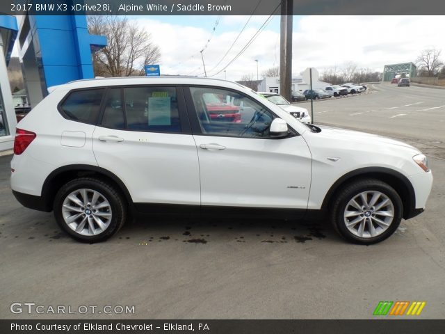 2017 BMW X3 xDrive28i in Alpine White