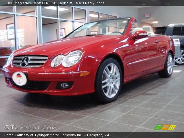 2008 Mercedes-Benz CLK 350 Cabriolet in Mars Red