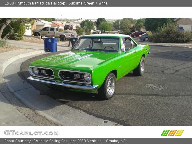 1968 Plymouth Barracuda Hardtop in Sublime Green