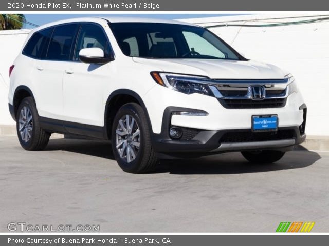 2020 Honda Pilot EX in Platinum White Pearl