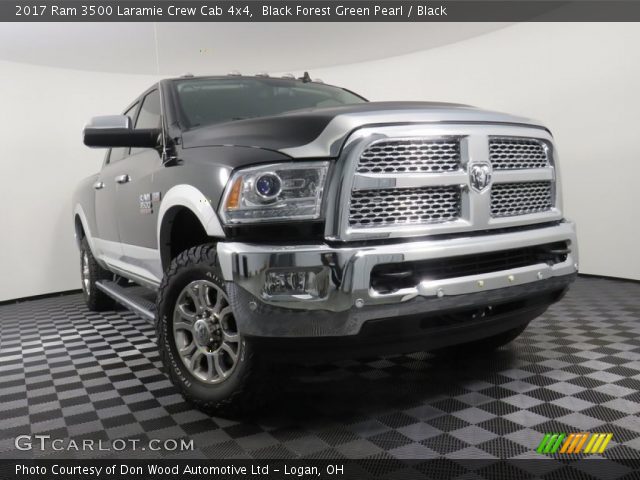 2017 Ram 3500 Laramie Crew Cab 4x4 in Black Forest Green Pearl