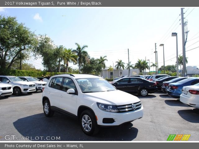 2017 Volkswagen Tiguan S in Pure White