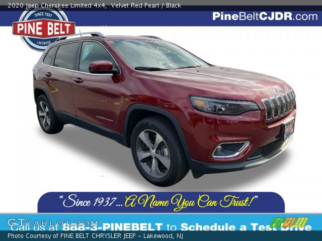 2020 Jeep Cherokee Limited 4x4 in Velvet Red Pearl