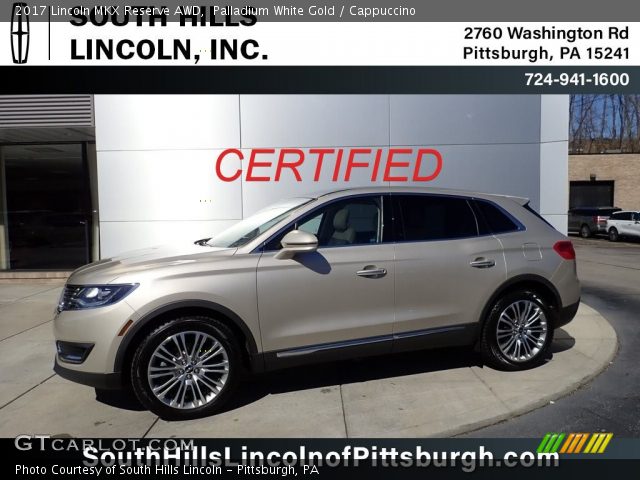 2017 Lincoln MKX Reserve AWD in Palladium White Gold