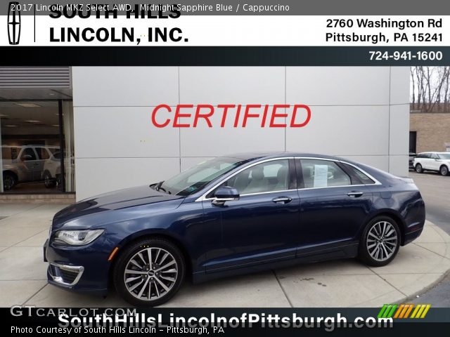 2017 Lincoln MKZ Select AWD in Midnight Sapphire Blue