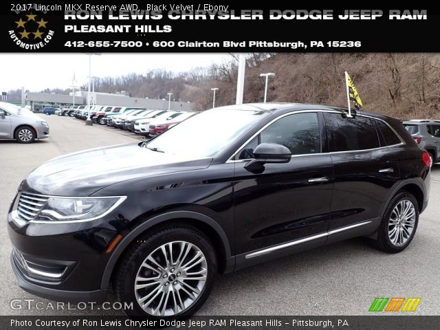 2017 Lincoln MKX Reserve AWD in Black Velvet