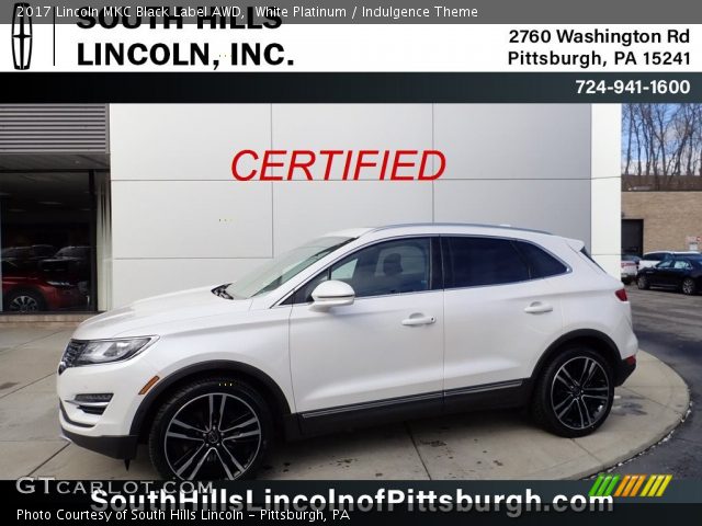 2017 Lincoln MKC Black Label AWD in White Platinum
