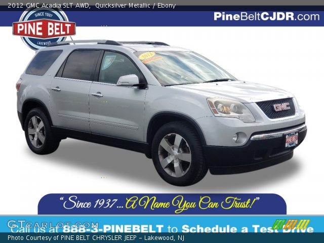 2012 GMC Acadia SLT AWD in Quicksilver Metallic
