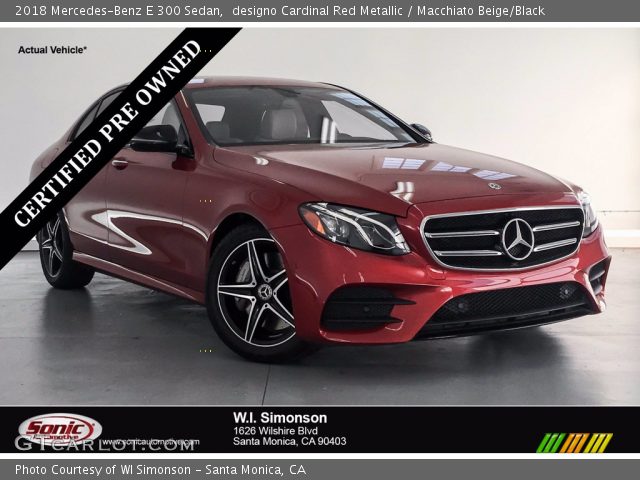 2018 Mercedes-Benz E 300 Sedan in designo Cardinal Red Metallic