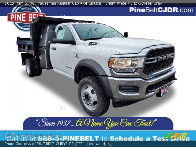 2019 Ram 5500 Tradesman Regular Cab 4x4 Chassis in Bright White