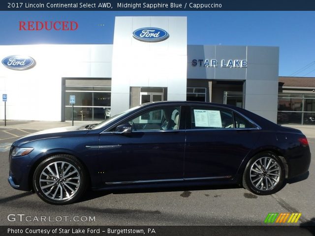 2017 Lincoln Continental Select AWD in Midnight Sapphire Blue