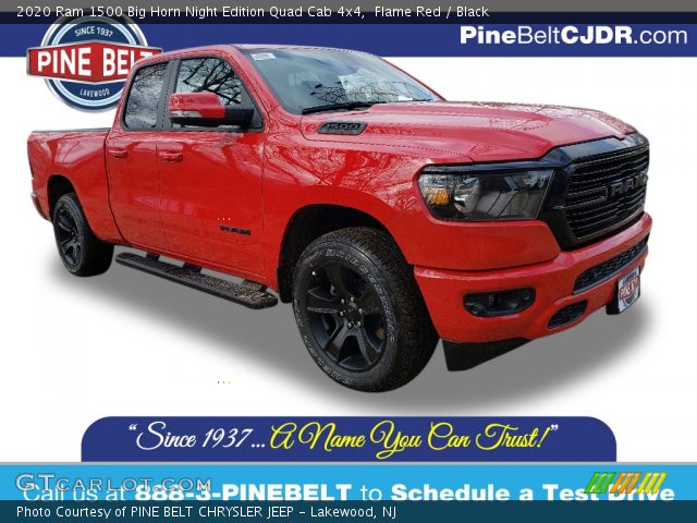 2020 Ram 1500 Big Horn Night Edition Quad Cab 4x4 in Flame Red