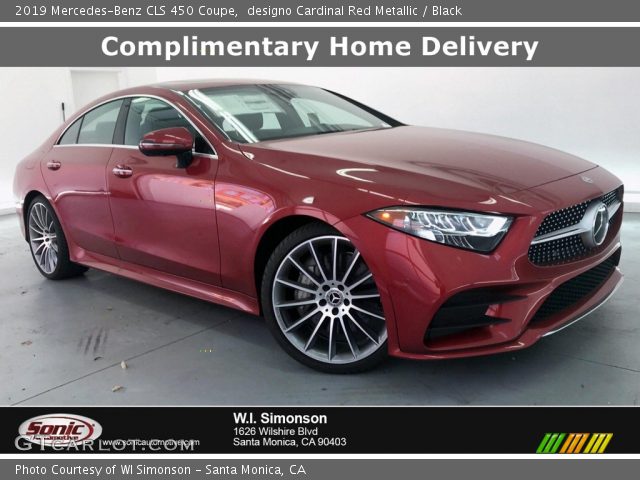 2019 Mercedes-Benz CLS 450 Coupe in designo Cardinal Red Metallic