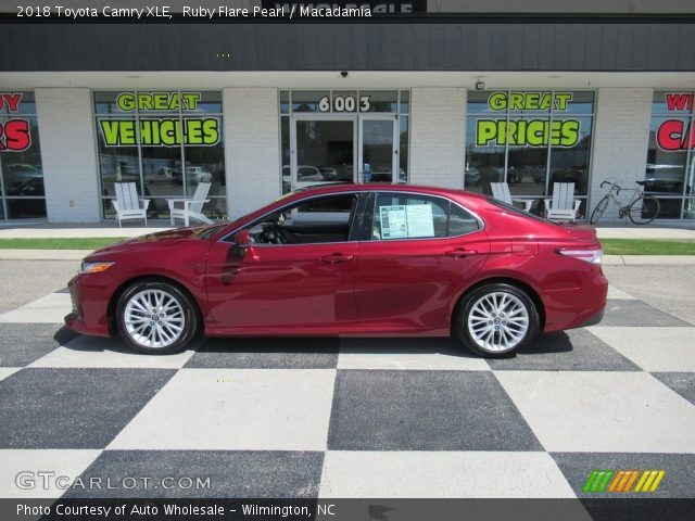 2018 Toyota Camry XLE in Ruby Flare Pearl