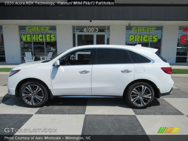 2020 Acura MDX Technology in Platinum White Pearl