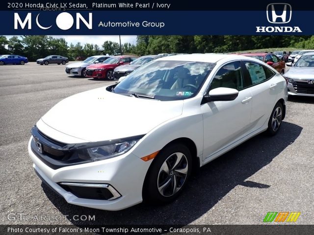 2020 Honda Civic LX Sedan in Platinum White Pearl