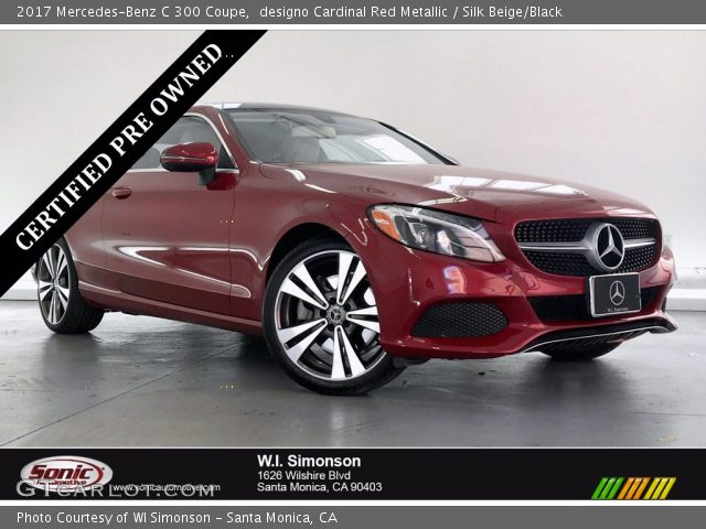 2017 Mercedes-Benz C 300 Coupe in designo Cardinal Red Metallic